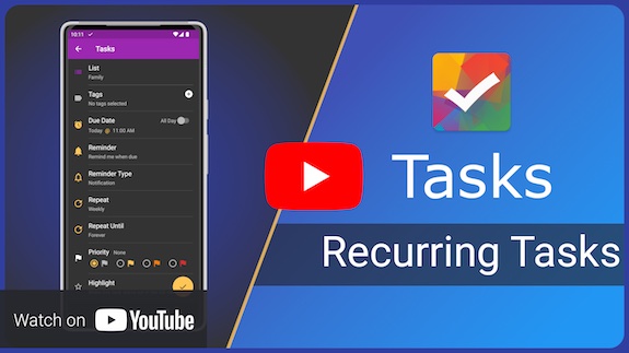 Recurring Tasks - YouTube