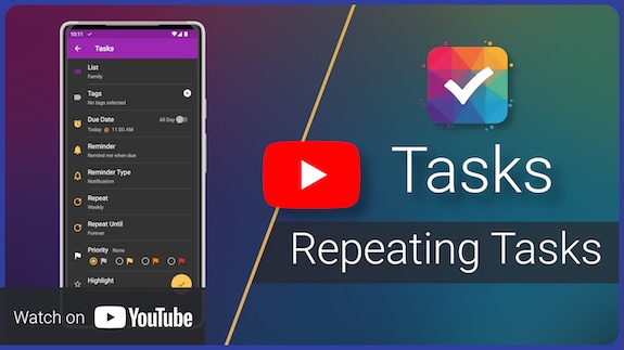 Recurring Tasks - YouTube