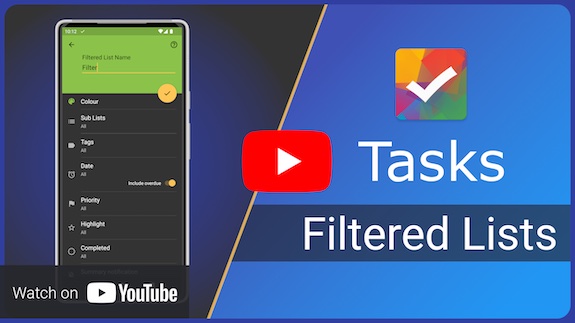 Filtered lists - YouTube