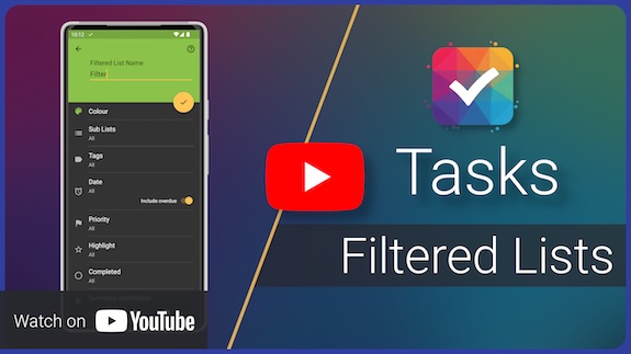 Filtered lists - YouTube