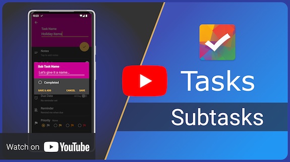 Subtasks - YouTube